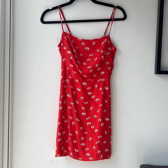 Aritzia Red Floral Mini Dress - Picture 6 of 14
